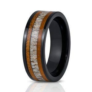 Wood & Antler Rings